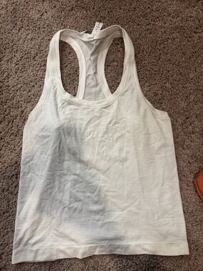lululemon athletica White Racerback Performance Tank